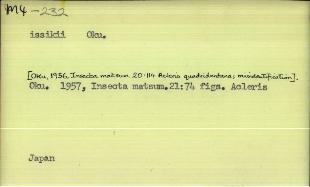 front of card